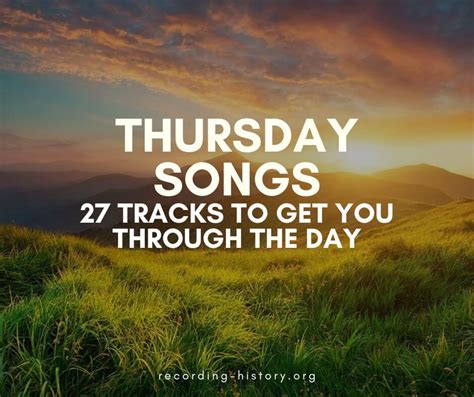 songs about thursday on youtube